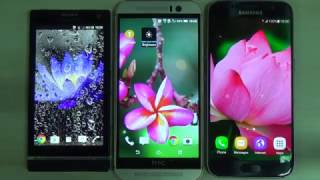 Tropical Flowers Live Wallpaper for Android phones and tablets screenshot 5
