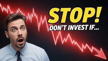 5 WARNING Signs You Should NOT Invest Yet