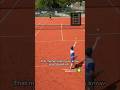 He charged the net… and instantly regretted it 😅🎾 #tennis #shorts