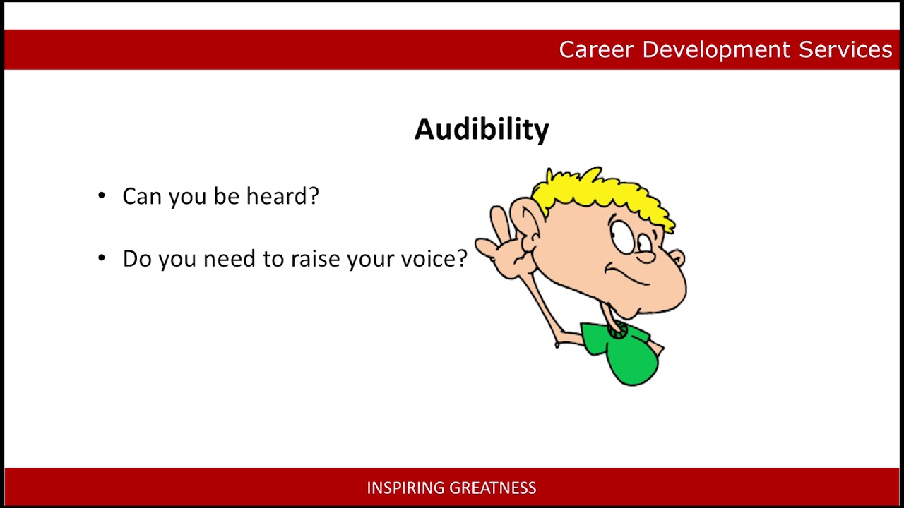 Develop your presentation skills