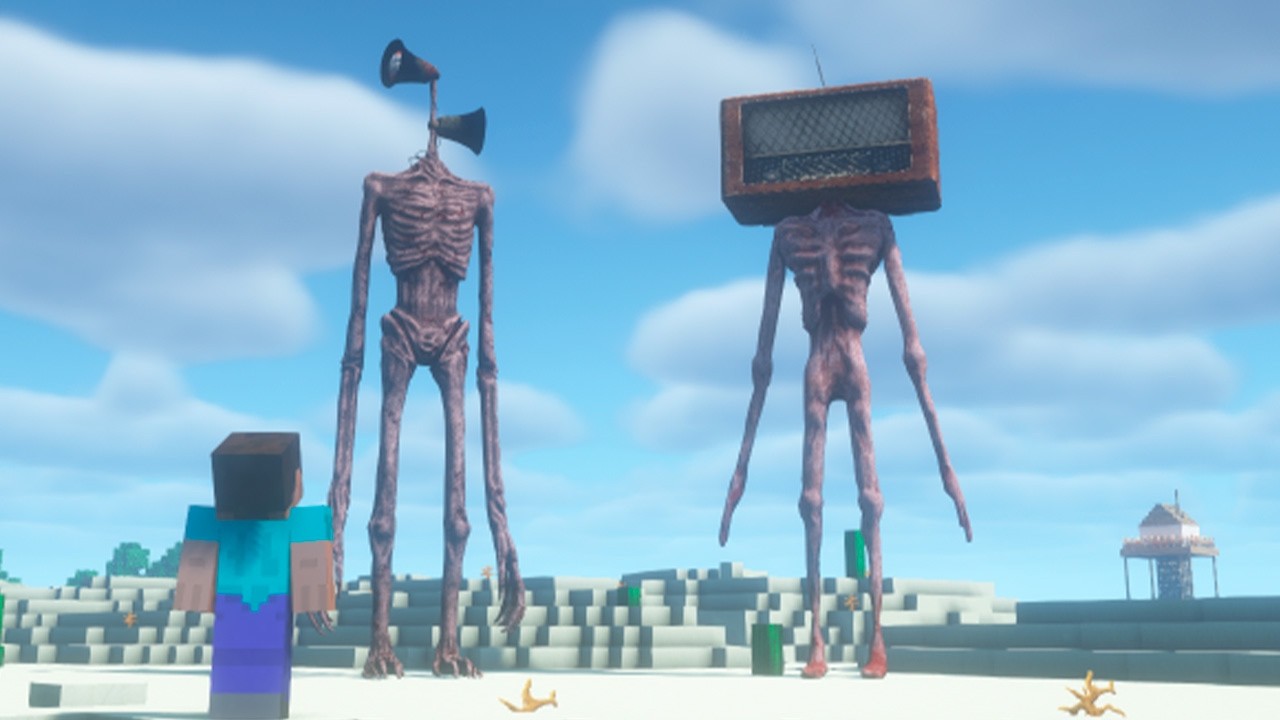 SURVIVING FROM RADIO HEAD VS SIREN HEAD IN MINECRAFT