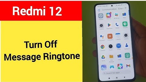 How to turn off message ringtone, Redmi 12 me message sound band kaise karen, message problem