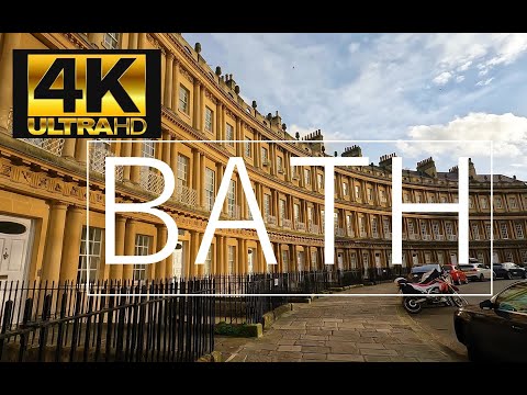BATH, ENGLAND  - UNITED KINGDOM [1 Hour Walking Tour in 4K]