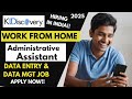 "Work From Home Job 2025 | KL Discovery Hiring Administrative Assistant | Data Entry & Data MGT Job"