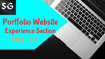 Portfolio Website - Experience Section | Part-4 | HTML, CSS, Bootstrap | Parallax Effect