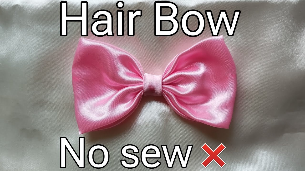 Hair Bow Making No sew Hair Bow YouTube