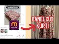 🪄Meesho cloth Converted Into 6Panel Kurti / Cutting &Stiching 🪡 with paper pattern #trendingvideo