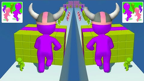 Color Run Stickman 3D Gameplay (iOS & Android) Walkthrough Part 38