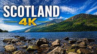 Scotland 4K 🌄 10 Hours of Peaceful Lake &amp; Mountains | Relaxation, Sleep, Study