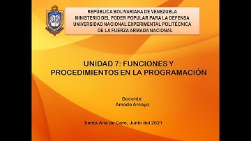 clases de funciones y procedimientos