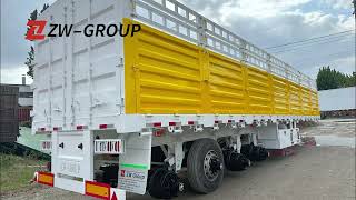 4-Axle Cargo Fence Semi Trailer | Bulk Transport to #saudiarabia ,#UAE \& #africa
