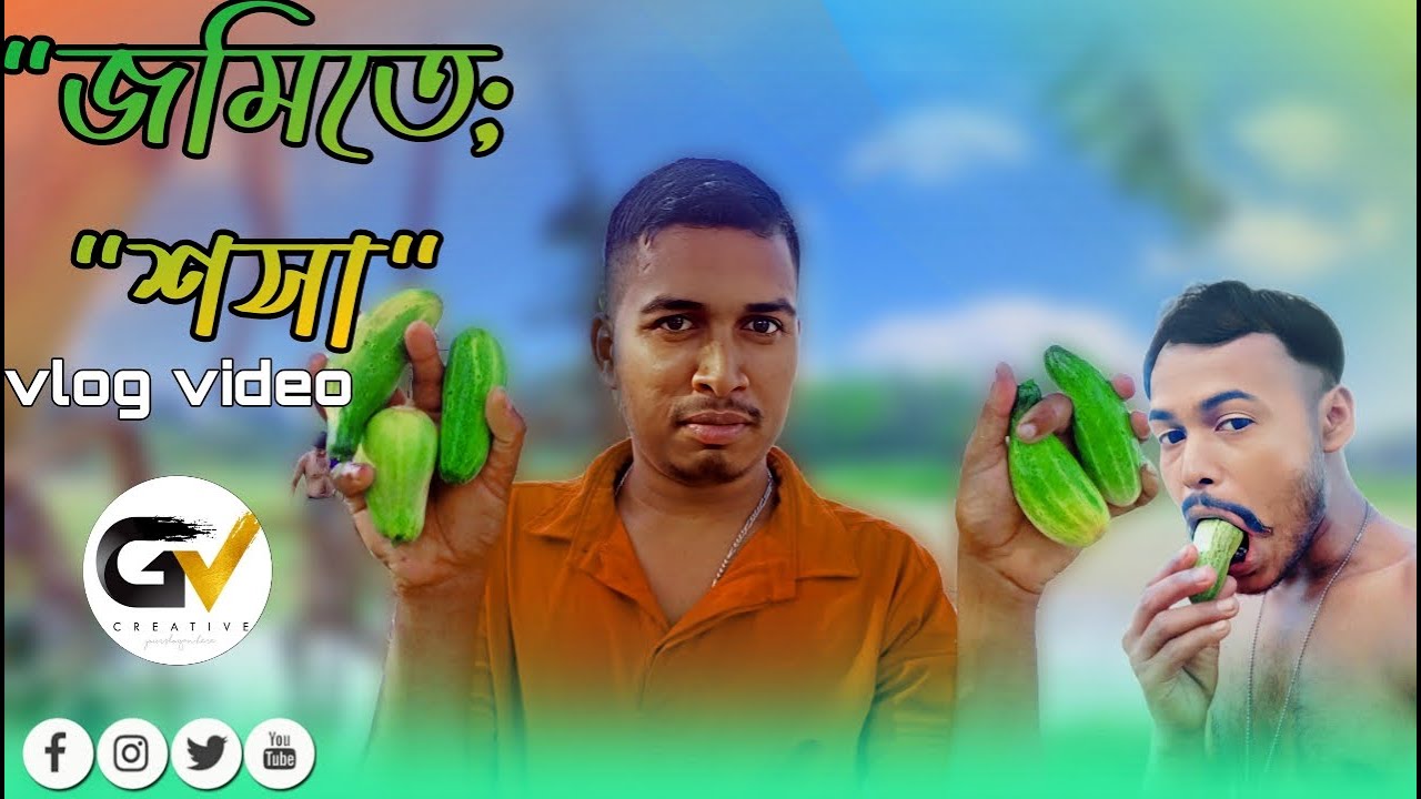 vlog video || jomite sosa ||  @GARIBvi New Vlog Video || 2024 vlog new video || শসা খেতে গেলাম জমিতে