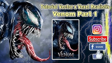 ( Photoshop Tutorial ) Vector Vexel Venom Realistic Part 1