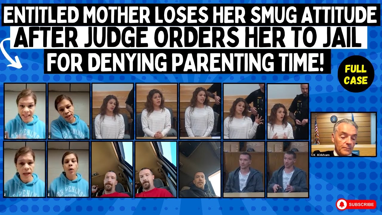 Entitled Mother Loses Her SMUG Attitude After Judge Orders Her To JAIL For Denying Parenting Time!