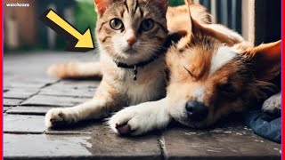 Unbreakable Bond Between a Stray Cat and Dog Will Melt Your Heart! #cat by WatchZozo 663 views 3 weeks ago 4 minutes, 31 seconds