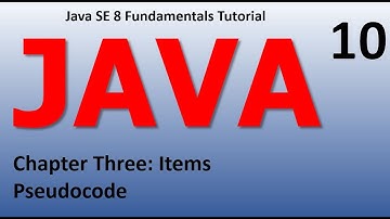 Java Pseudo Code Epi 10
