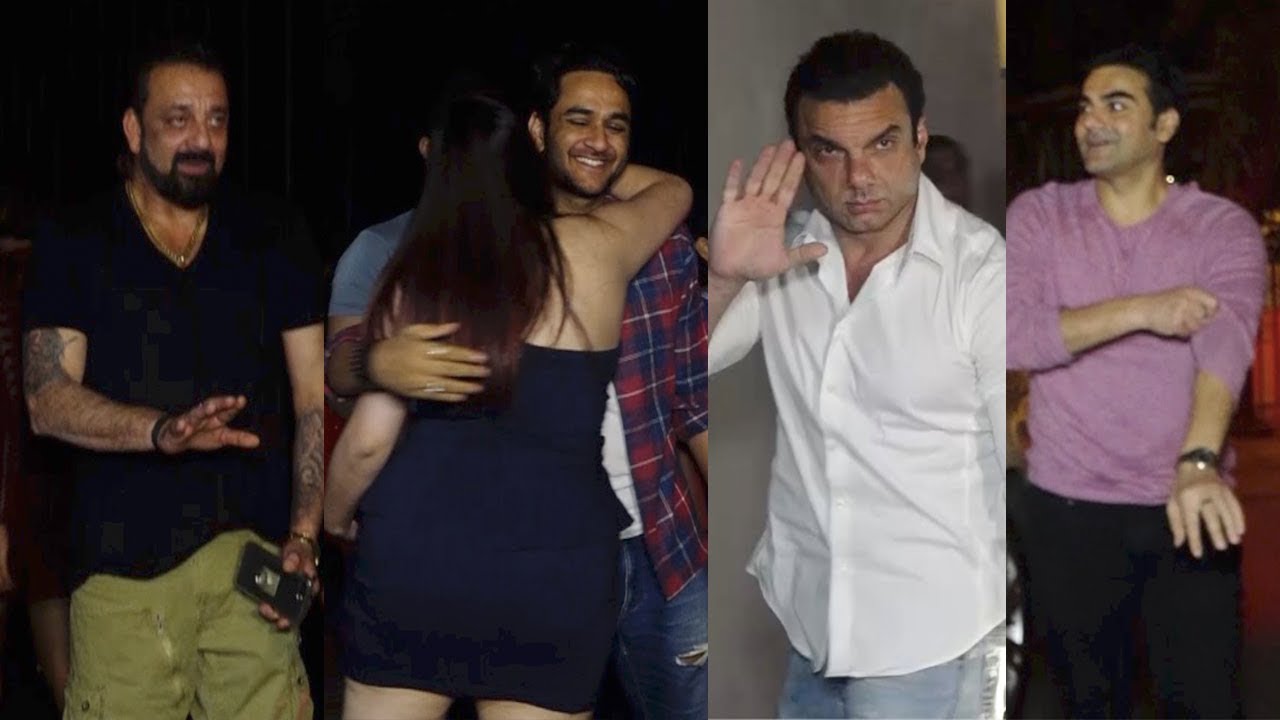 Salman Khan's Family, Sanjay Dutt, Vikas Gupta And Others Party At A Club Launch Event