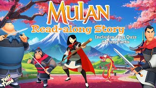 Read-Along Kids Story Disneys Mulan Includes Fun Quiz & Fun Facts