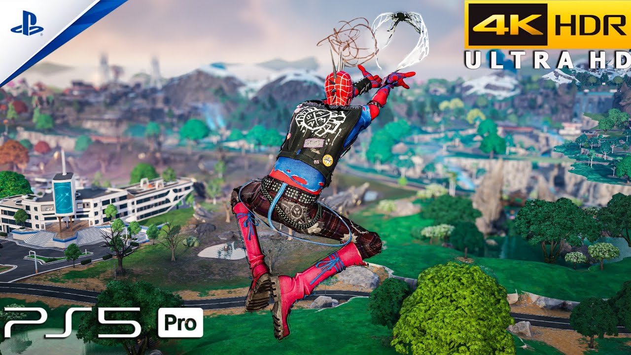 Fortnite (PS5 Pro) 4K 60FPS HDR Gameplay | Skin Spider-Punk