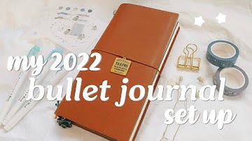 🦋 my 2022 bullet journal setup