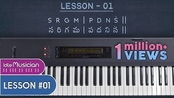 Keyboard beginner lessons 1 | Telugu