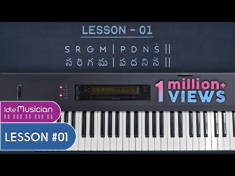 Keyboard beginner lessons 1 | Telugu