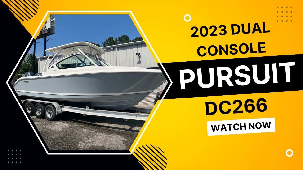Pursuit DC 266 2023 Dual Console Off Shore Fishing Boat for Sale