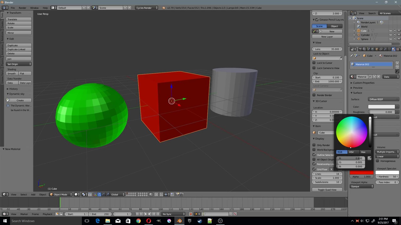 Blender Quick Tips Viewport Colors Youtube