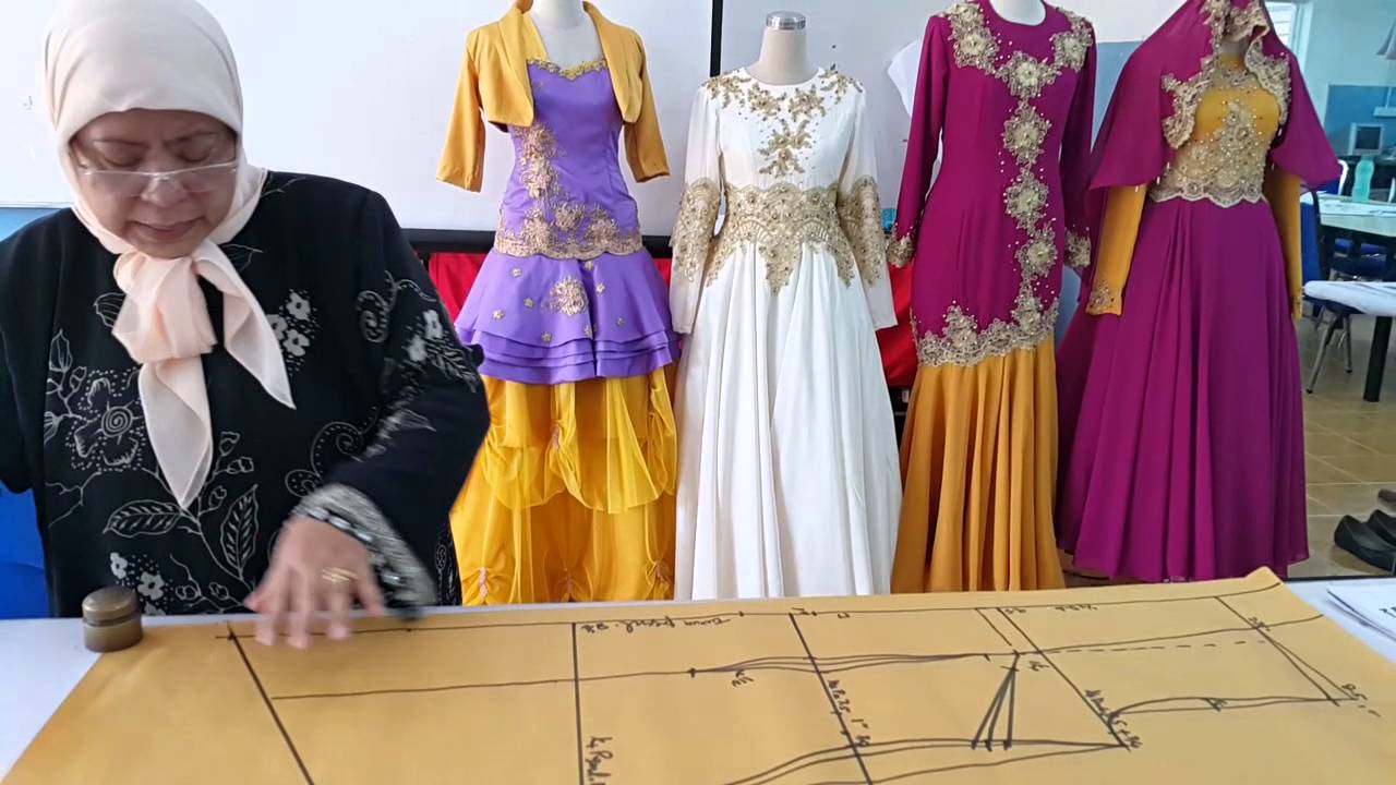 Teknik Membuat Pola Baju Kebaya Tradisional YouTube