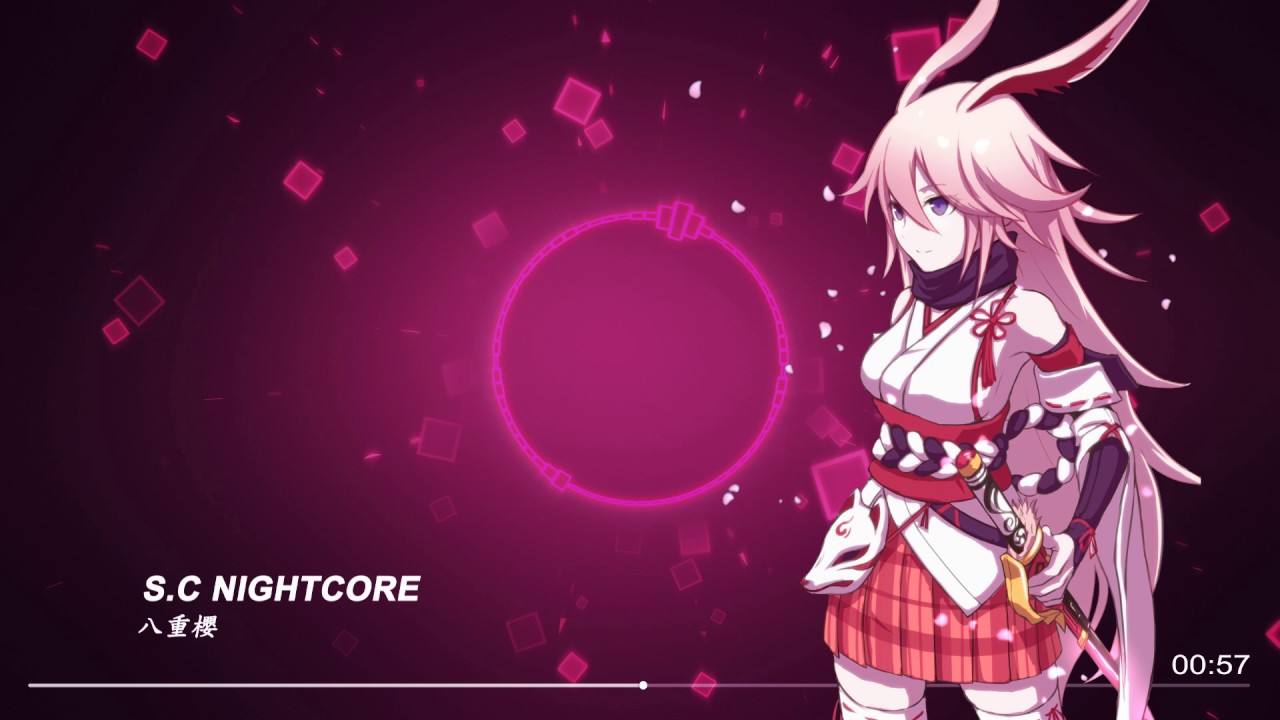 S C Nightcore 八重櫻yaesakura 中日歌詞 Youtube