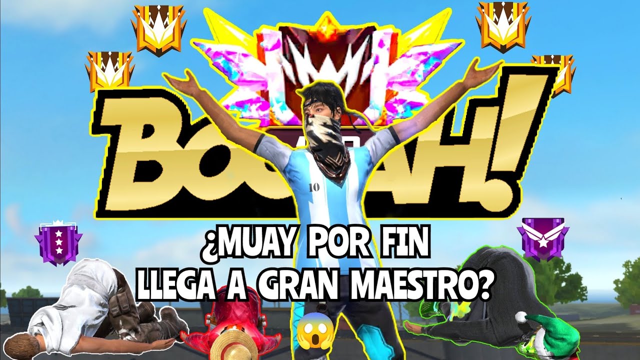 INTENTANDO SUBIR A GRAN MAESTRO PERO B0RRACHO CON BOTSITO, MUAY Y LUFFY 😂☘️ #humor #garenafreefire