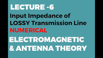 Input Impedance of Lossy Transmission line Numerical