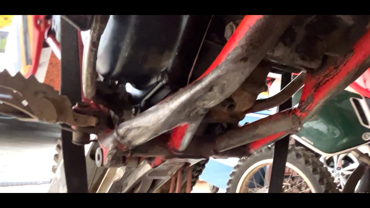 How to fix a dented Honda CR Frame (english) YouTube