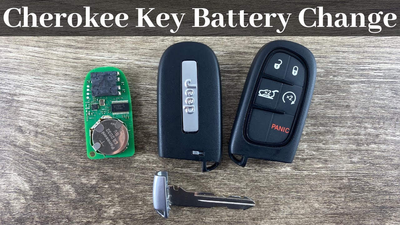 How To Change 2014 - 2021 Jeep Cherokee Remote Fob Smart Key Battery