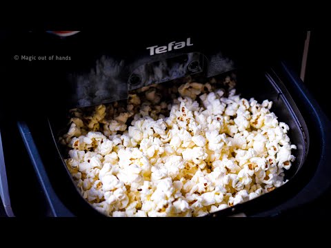 🍿 Popcorn in airfryer / No oil, no butter popcorn/ Air fryer recipes