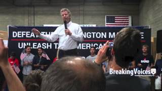 Presidential candidate Sen. Rand Paul Talks In Chicago Part 1 by BreakingVoices.com 46 views 8 years ago 2 minutes, 7 seconds