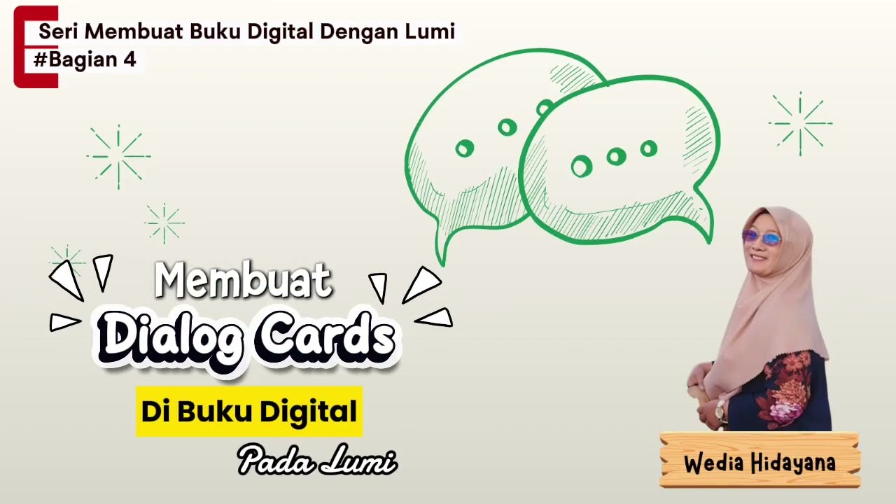 Membuat Dialog Card di Buku Digital