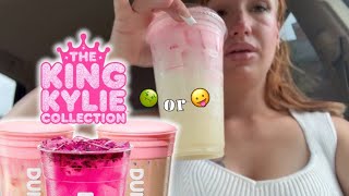 Trying King Kylie Dunkin Drinks ​