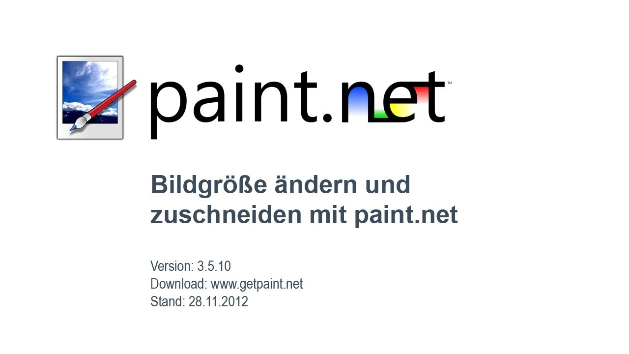 Bildgre Ndern Und Zuschneiden Mit Paintnet YouTube