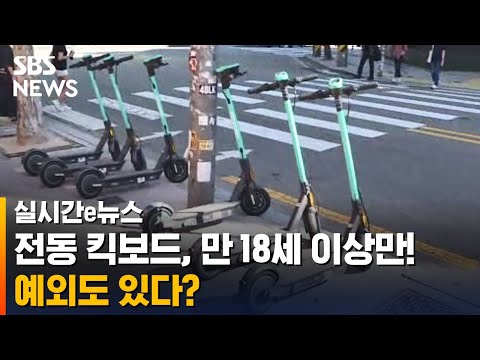 킥보드 <strong>업체</strong> 불러모은 정부 &amp;quot;만 18세 이상만 <strong>대여</strong>&amp;quot; / SBS / 실시간 e뉴스