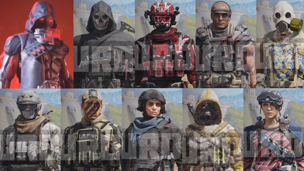 Cod Battle Pass Character All Lucky Draw, Crate, Bundle & Battle Pass Characters | Season 8 | COD ...
