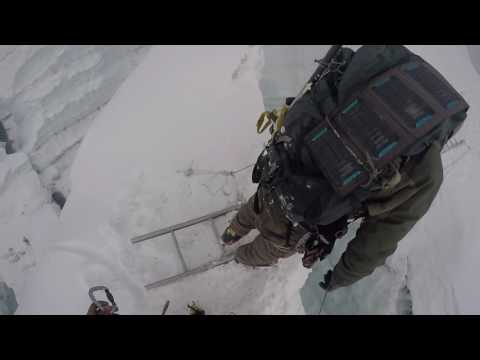 2016 May Island Peak 1st Crevasse Ladder