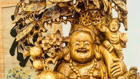 DILAC tam phúc vác đào đứng trên củ sâm ngàn năm, dưới gốc cây tùng gỗ bách xanh cực đẹp,0389889968