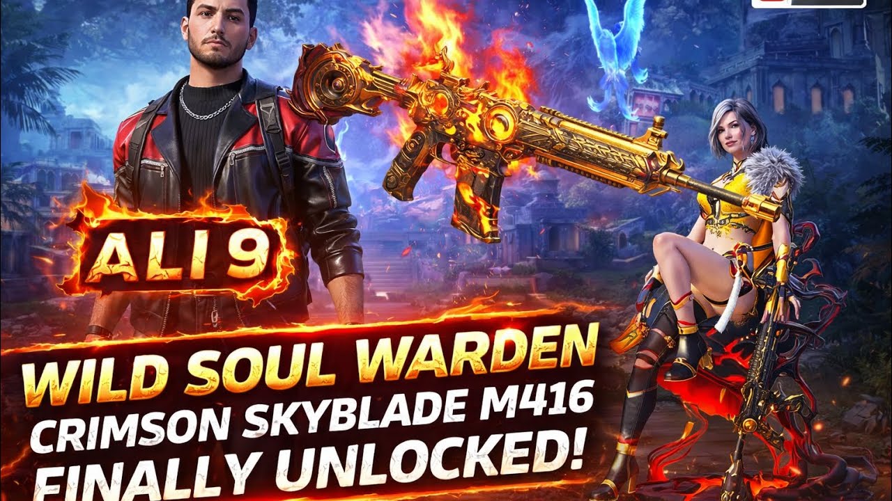 WILD SOUL WARDEN EVENT 😱 | Crimson Skyblade M416 FINALLY UNLOCKED 🔥 | Ali 9 PUBG