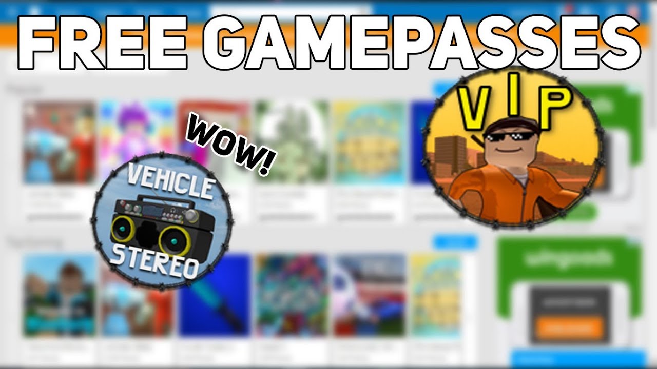 How To Get Any Gamepass For Free Roblox 2017 Working Youtube - roblox free gamepass script vzurxy