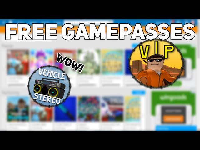 how you could get any GAMEPASS for FREE (Roblox) 