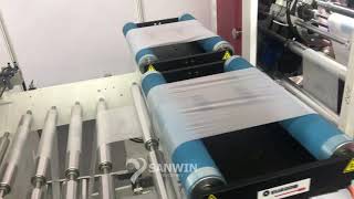 Two Lines Automatic biodegradable plastic garbage bag on roll making machine with core