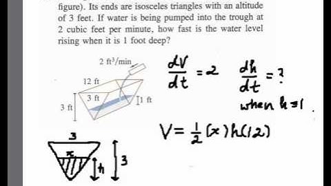 Calculus 1 - related rate - 20