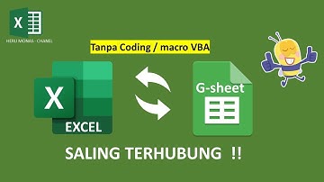 Excel terhubung ke Gsheet dan sebaliknya !!! Tanpa Coding atau Macro