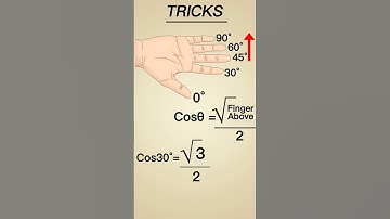 Trigonometry की values निकाले अपनी उंगलियों पर! #shorts #trick